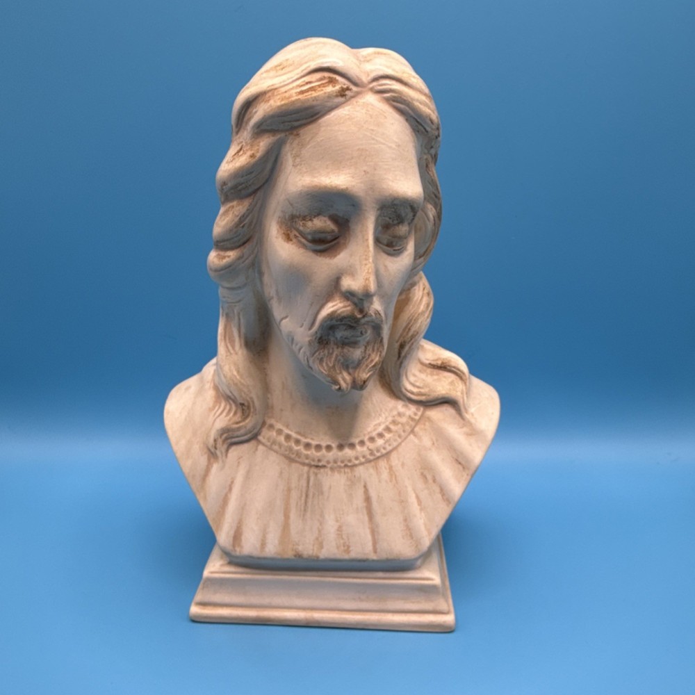 Serene Vintage Jesus Christ Bust
