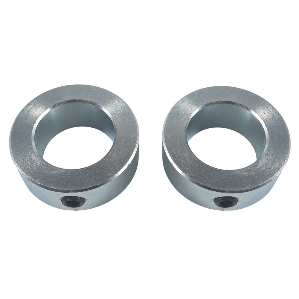 1" Bore Solid Steel Zinc Plated Shaft Collars Set Screw Style (2PCS)