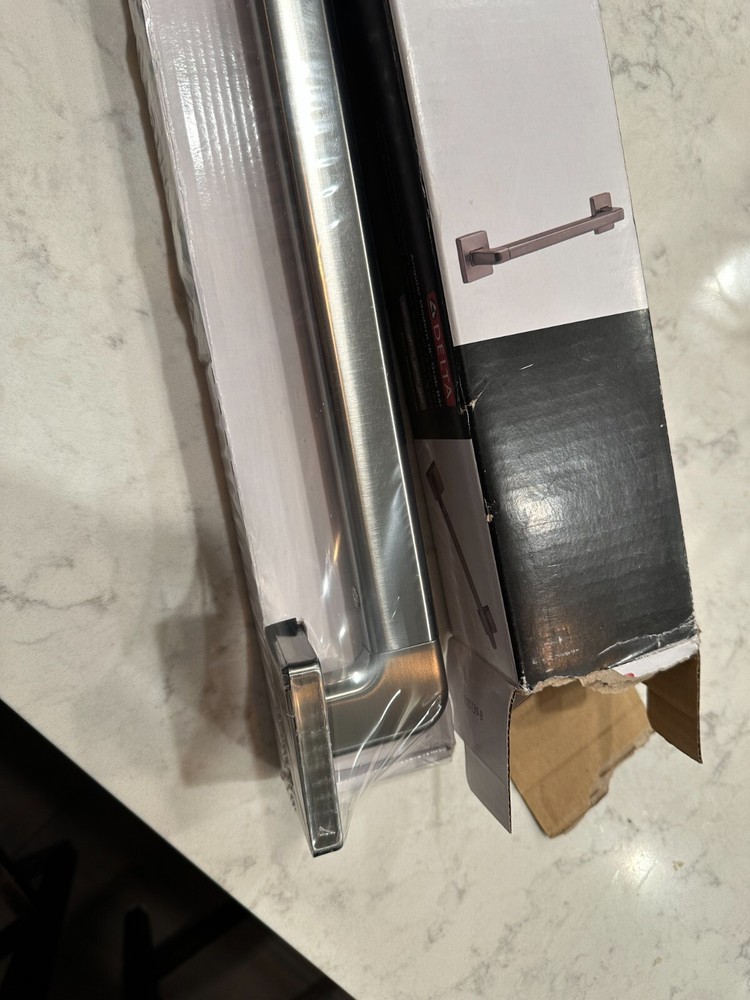 Delta 41918-KS Angular 18" Grab Bar - Black Stainles Finish