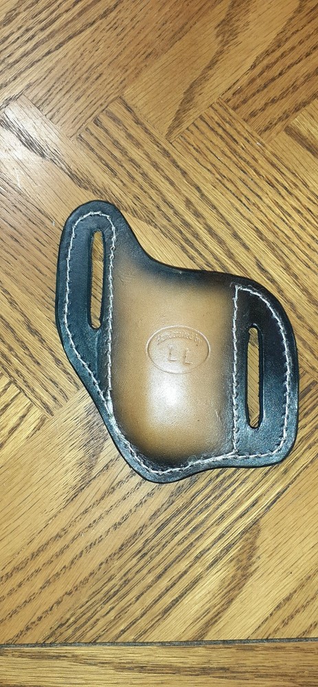 Handcrafted leather folding knife sheath