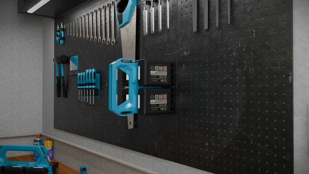 Makita Battery Caddy PowerSlide Carrier 4 w/ AirTag Tracking by TripleD Tools