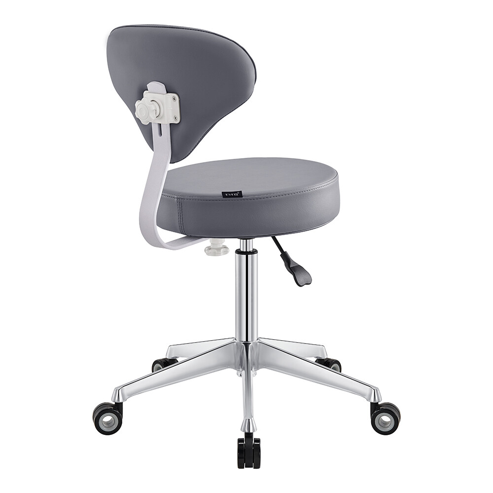 Roller Stool Medical Office All Purpose Adjustable Stool with Easy Glide Wheels