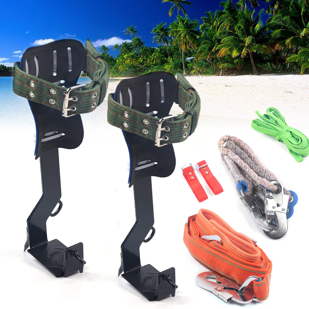 2 Gears Tree Climbing Spikes Cutting Tree Safety Harness Belt Super Loading