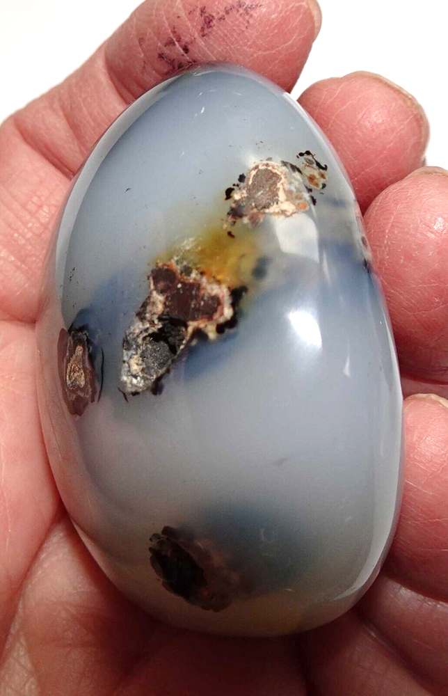 Dendritic Agate Polished Palmstone Madagascar sc750d