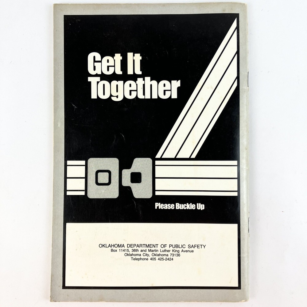 Vintage 1989 Oklahoma DPS Driver’s Manual Study Guide