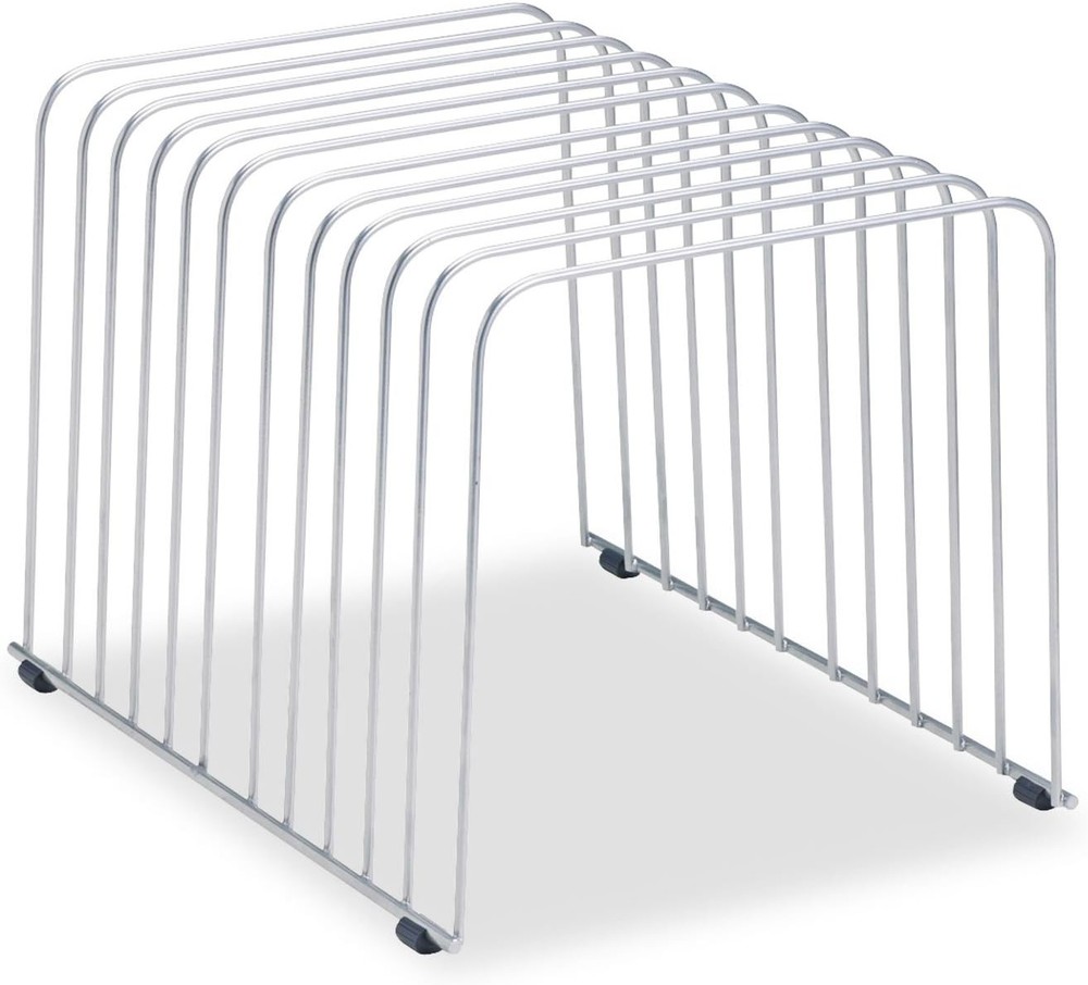 Desktop Organizer, 11 Sections, Wire, Silver