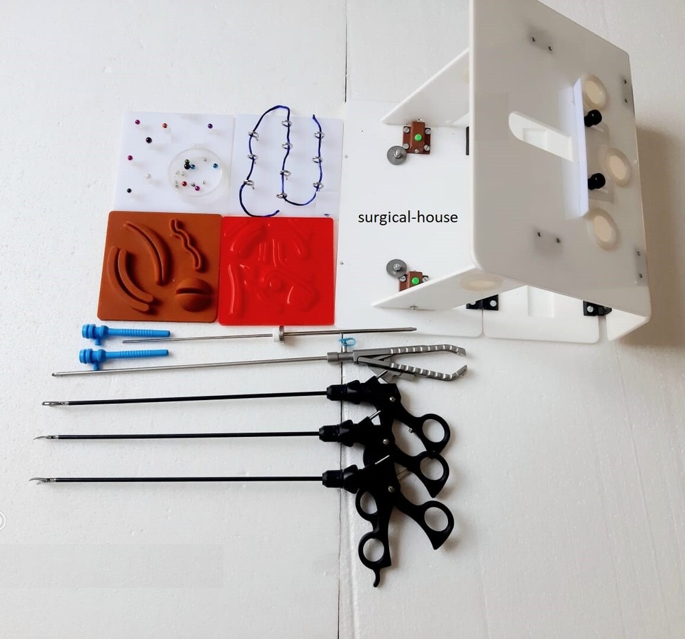 Laparoscopic Foldable Virtual Simulator Trainer Box Suture Training Kit Set