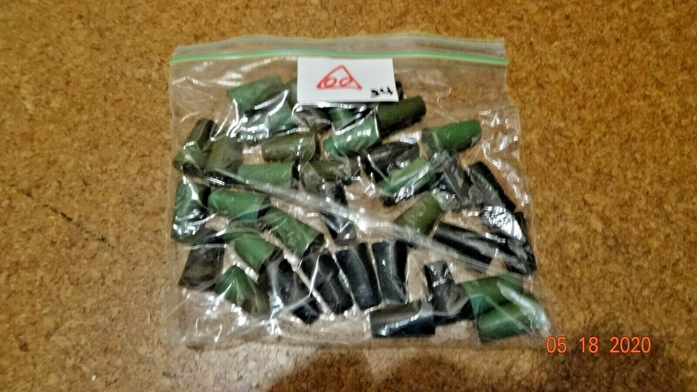 34 Rubber Stoppers - Laboratory  - Size 00  --  no holes