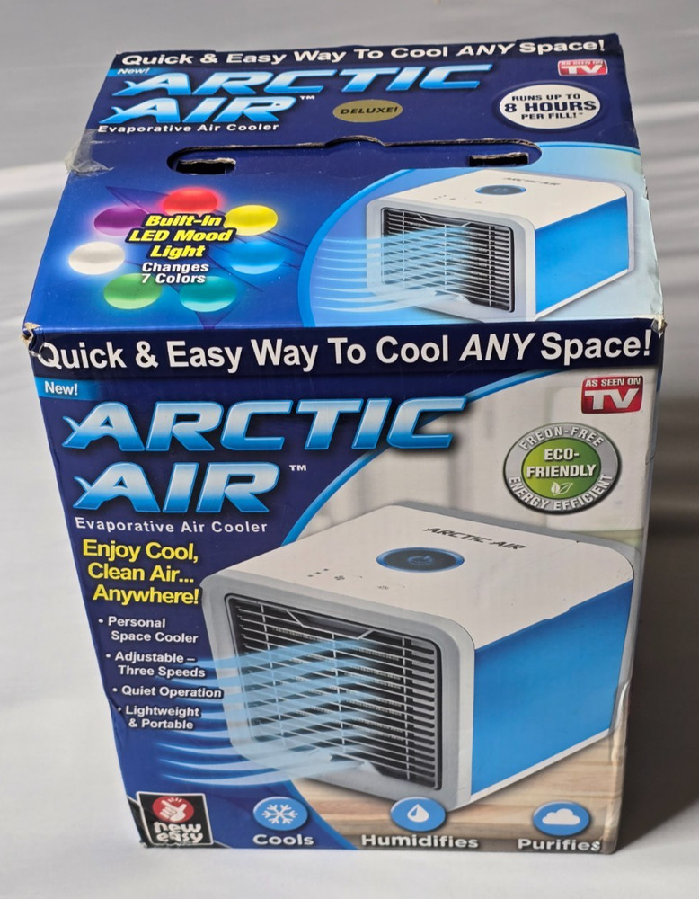 Arctic Air Personal Space Cooler Portable Mini AC Fan Tested Working w/ Box3
