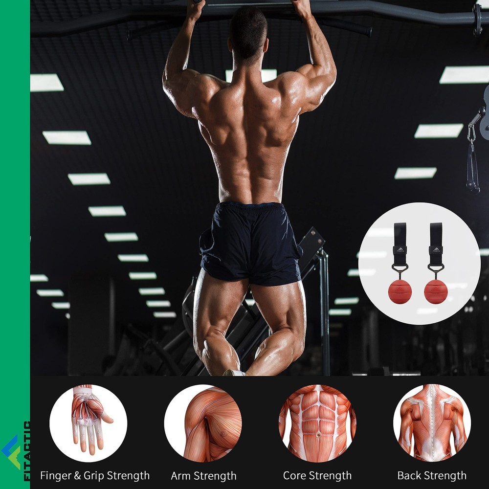 4" Rock Climbing Power Pull Up Balls for Finger, Forearm, Biceps Training