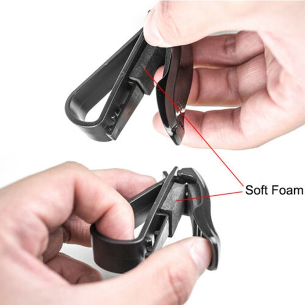 Replacement Car Glasses Clip Holder Card Holder Plastic Black Practical