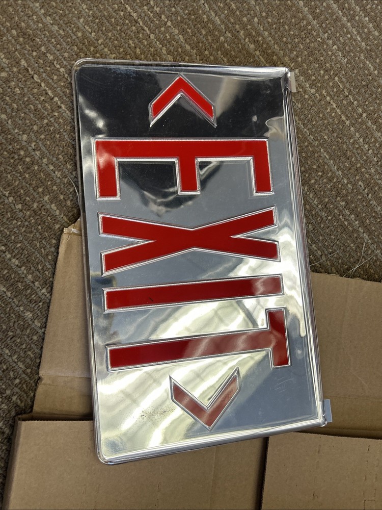 Cooper Lighting Emergency Exit Sign Red