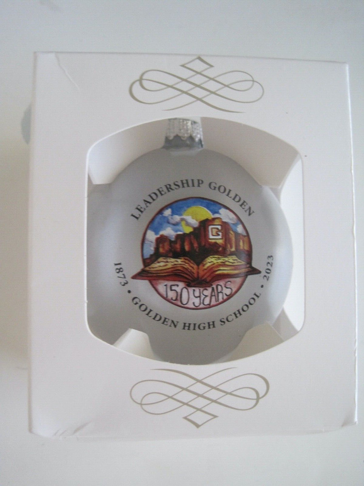 Golden CO Leadership Ball Ornament In Box New