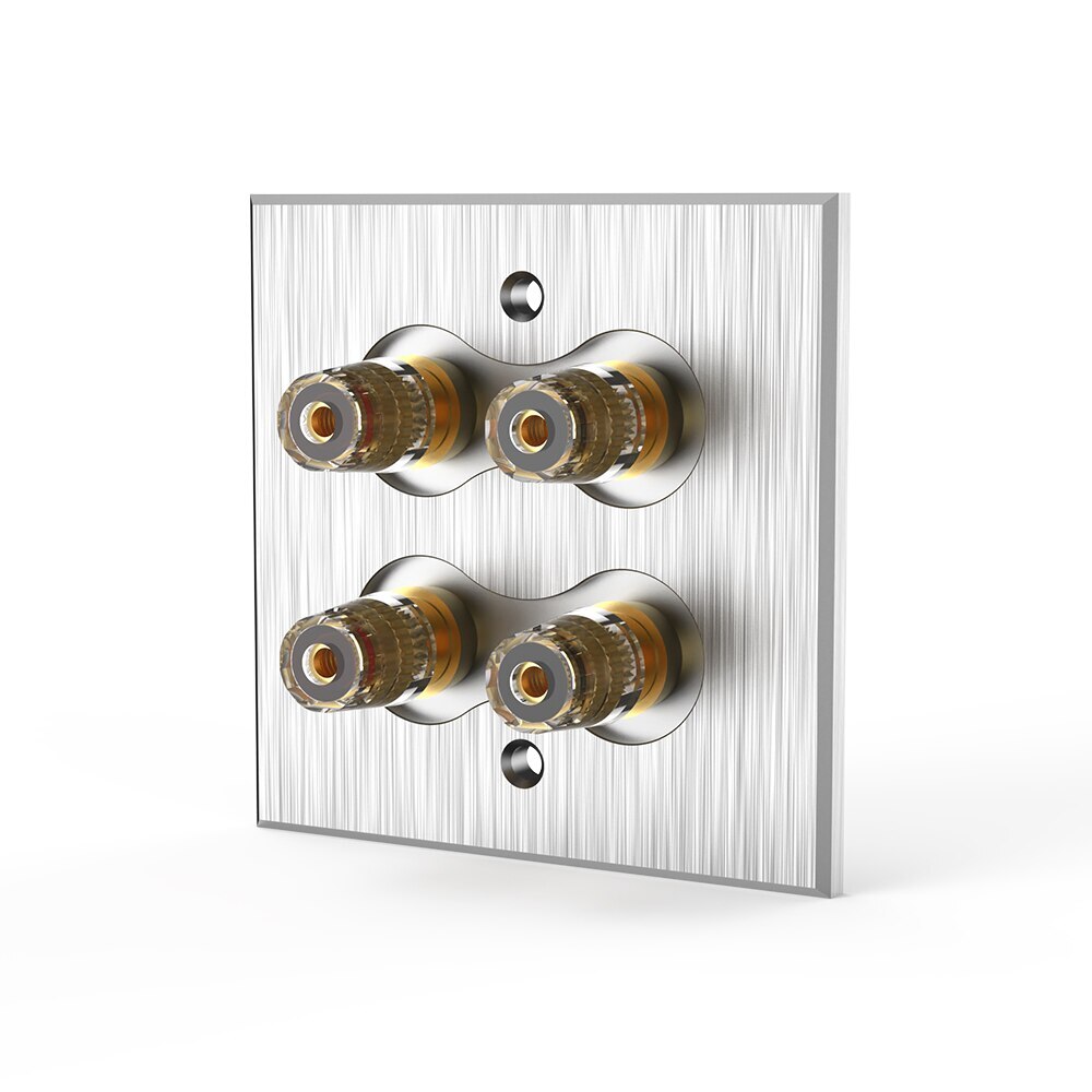 Audio Terminal Panel 5.1 System 86 Banana Female Wall Plug Y Socket Binding Post