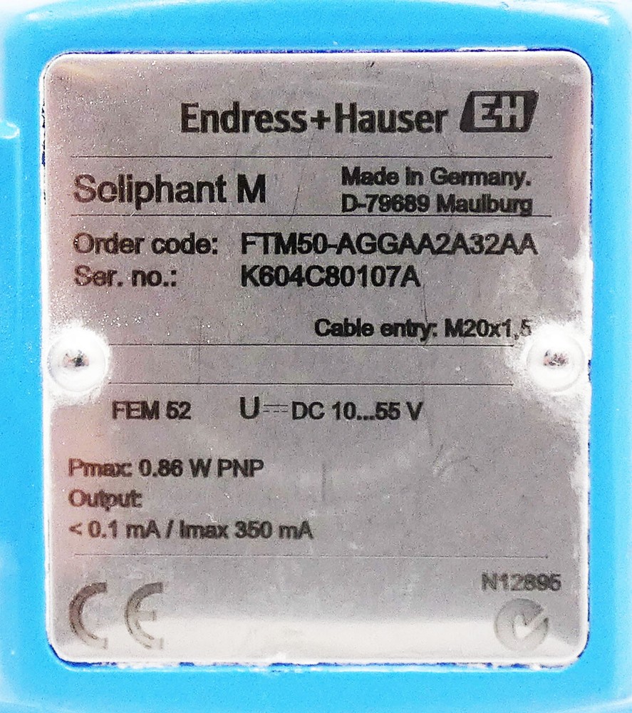 Endress+Hauser Soliphant M FTM50-AGGAA2A32AA 10-55V Point Level Detection -Unused-