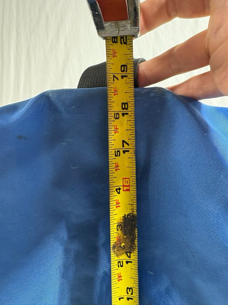 Vintage Ultimate Experience Camera Skiing Hiking Backpack Blue