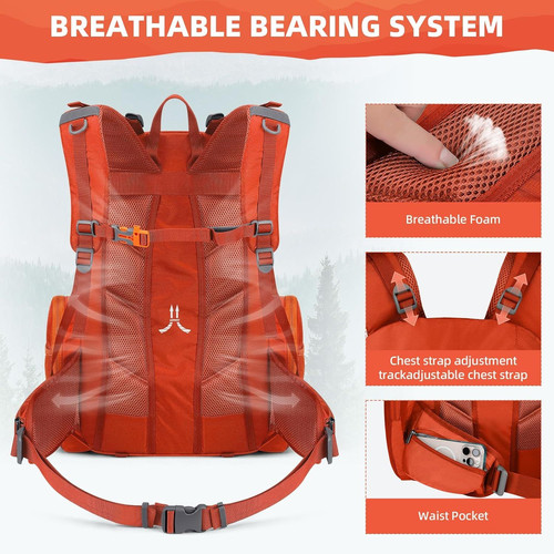 Maelstrom Hiking Backpack, 40L Waterproof Camping Daypack for Men and...