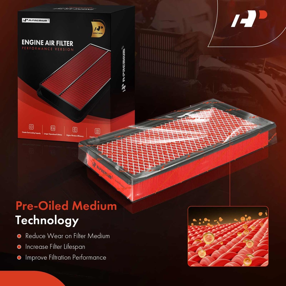 A-Premium High Performance Engine Air Filter for Ford Explorer Mazda 6 Lincoln
