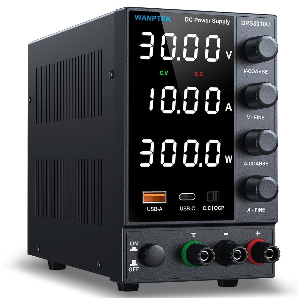 Variable 0-30V 0-10A Adjustable DC Power Supply Switching Regulated Bench with