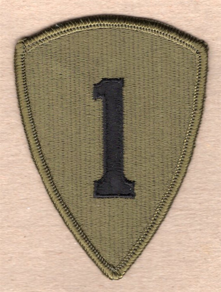 Army Patch:  1st Personnel Command - subdued, merrowed edge