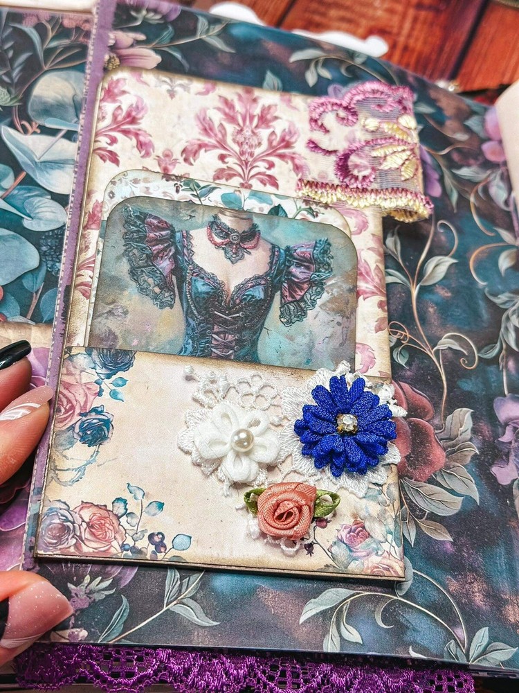 Handmade Gorgeous Junk Journal Boudoir theme