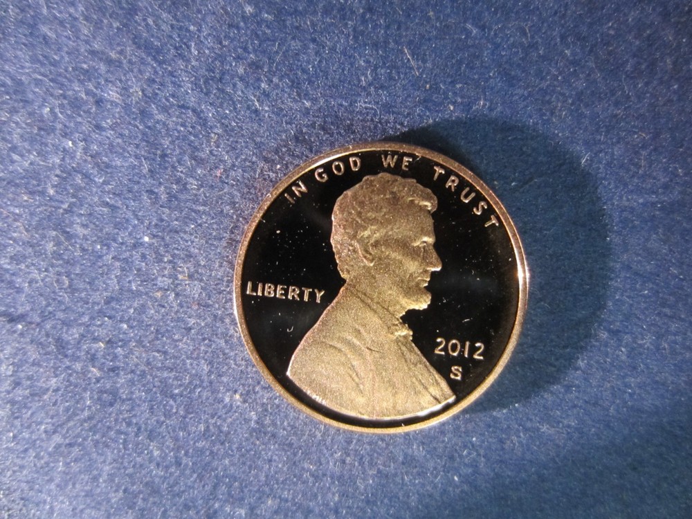 2012-S One Lincoln Cent Deep Cameo Mirror Proof Coin Upper Grading Ranges