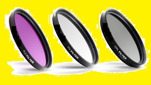 46mm 3pc FILTER KIT Circular Polarizing,Daylight Fluorescent, Ultra-violet light