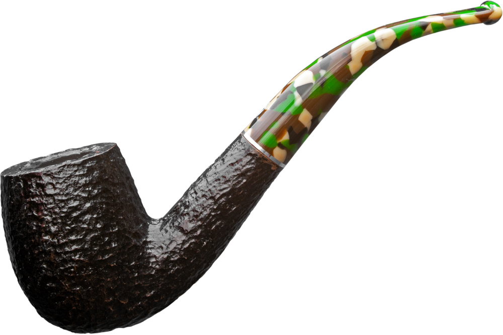 SAVINELLI "CAMOUFLAGE" 606 RUSTIC BENT CLASSIC 9 MM PIPE *NEW in BOX