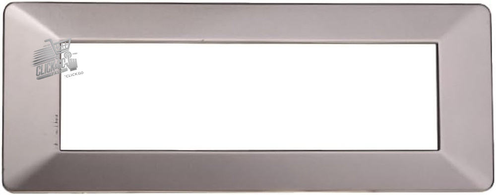 10 Compatible Vimar Plana 7 Seater Modules Plates - Titanium Color Technopolymer