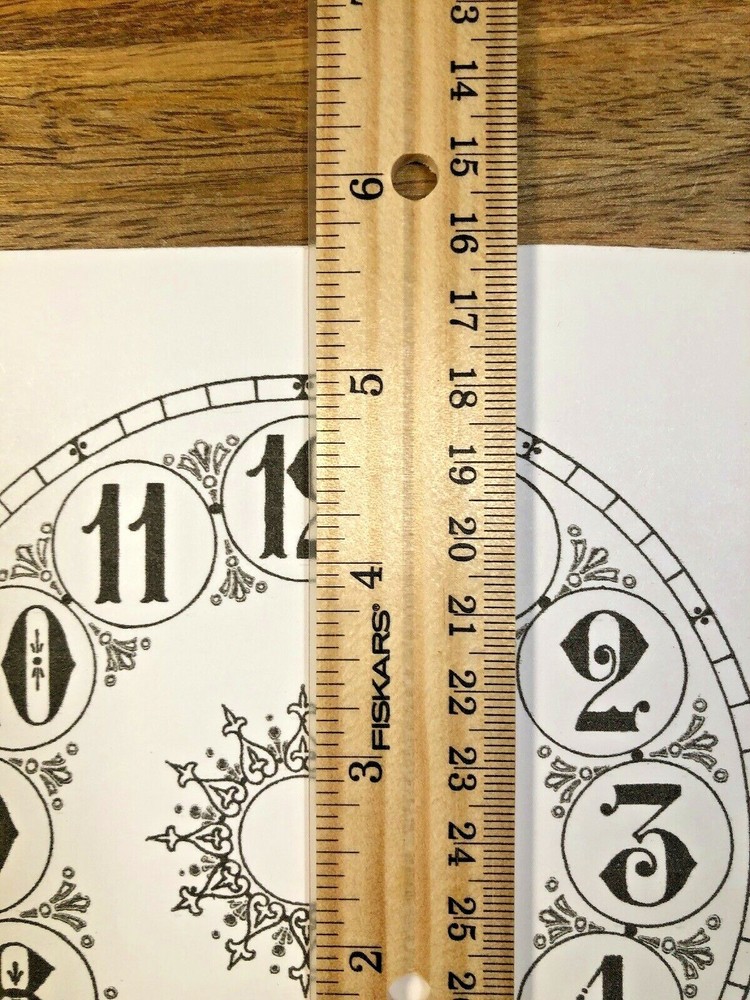 5 Inch Clock Replacement Paper Dial (Lot 158)