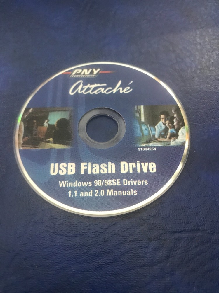 Vintage PNY  Attache' USB Flash Drive Software on Mini CD