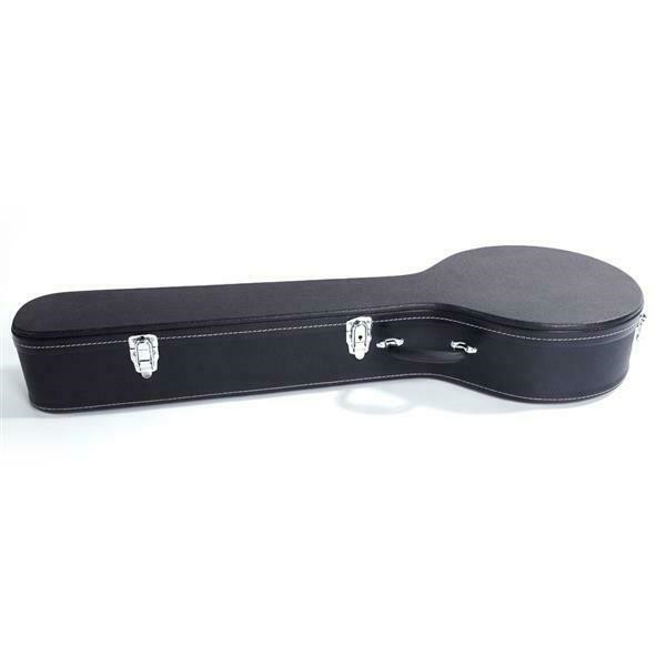 US 42" 5/6Strings Banjo Case Leather&Wood Hard Case Backpack Cover Box Protector