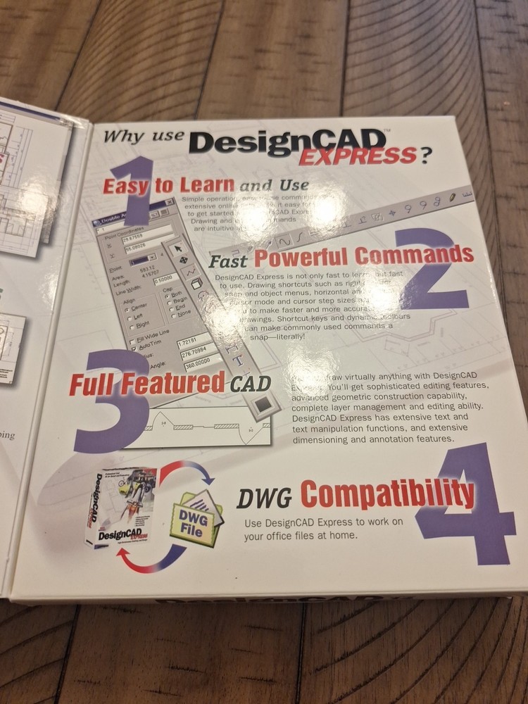 Vintage DesignCAD Express Version 14 Express. PC (Open Box)