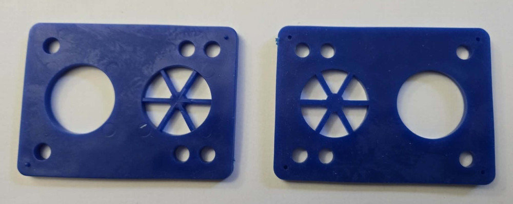 BLUE CARGO Skateboard Shock Pads 1/8"  Risers Soft Riser Pads