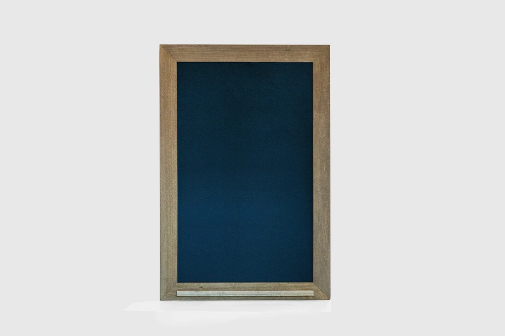 Modern Rustic Farmhouse Chalkboard with Optional Chalk Ledge - Dark Walnut (Mult