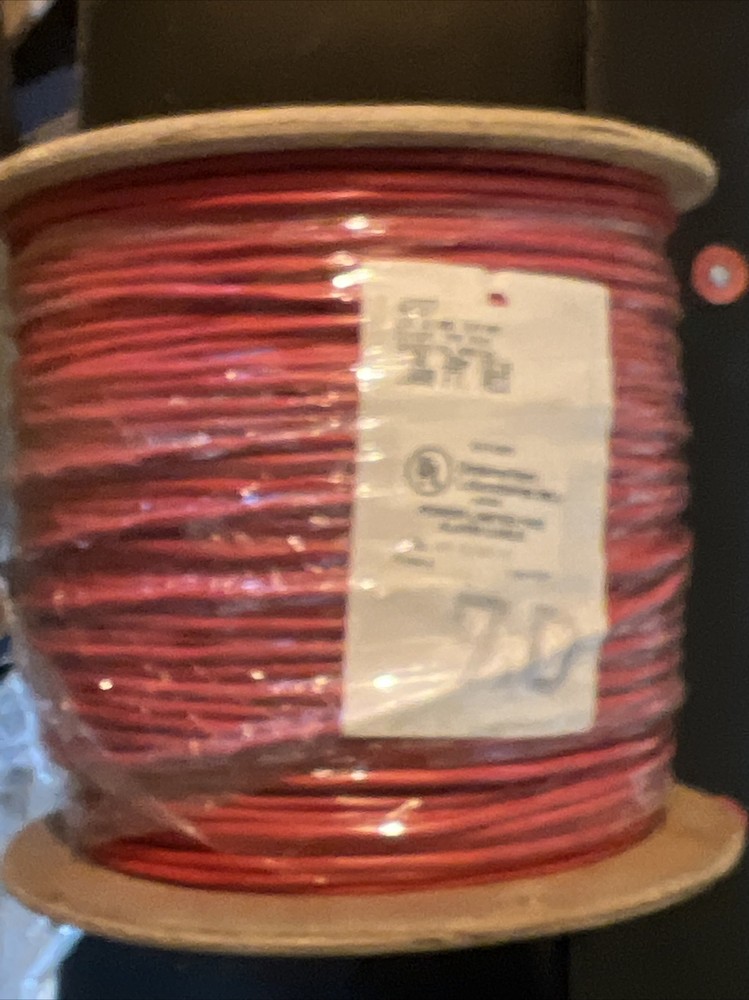 Alarm Cable 1000 Feet shielded 2 Conductor Solid Copper 16 AWG Type FLPR￼ 4237