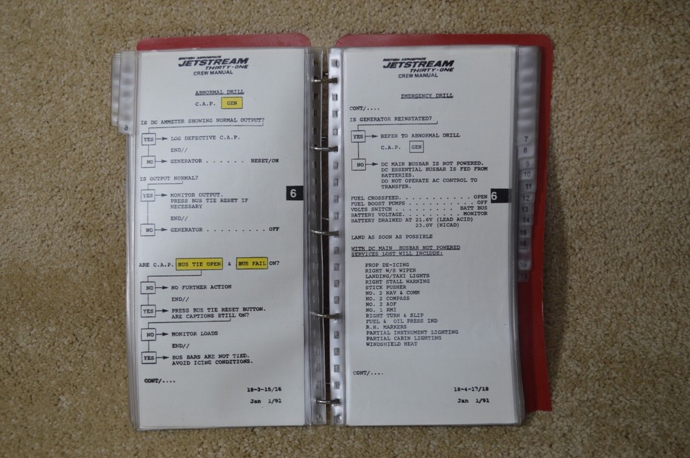 JETSTREAM 31 CREW MANUAL USED