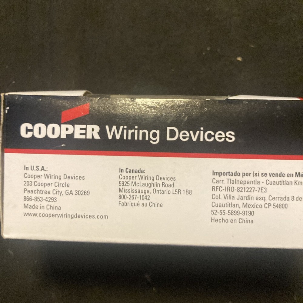 Cooper combination switch single pole switches 271V-BOX