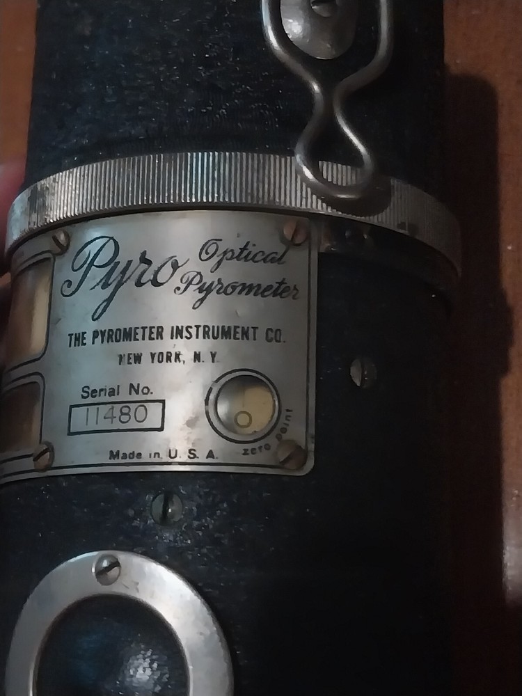 PYRO Optical Pyrometer Instrument Co New York Temperature Sensor 60.5