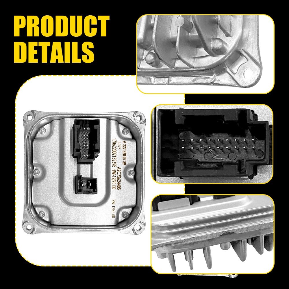 Control Unit Module Adaptive Headlight Right LED 2014-2016 for Mercedes E / E350