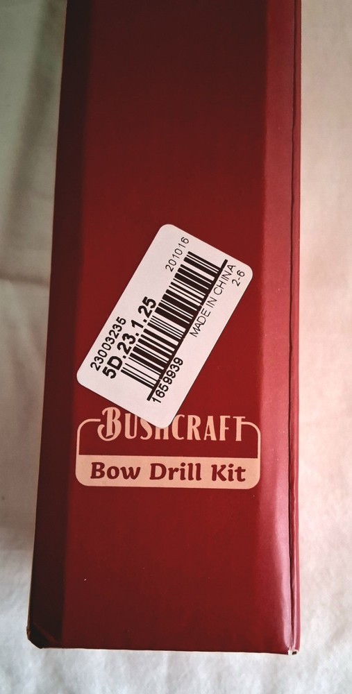 Bushcraft Fire Starter Kit Special Bow Drill - Complete Kit Never Used