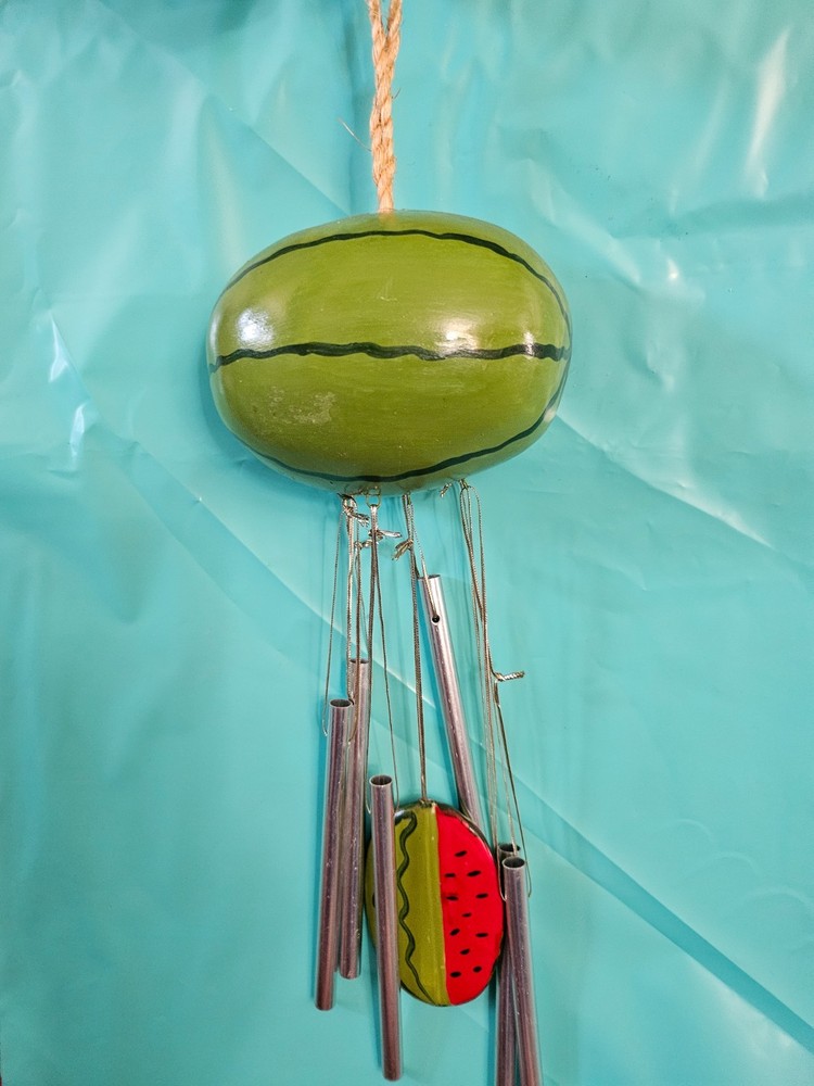 Watermelon Windchimes with Ceramic Watermelon Chimes