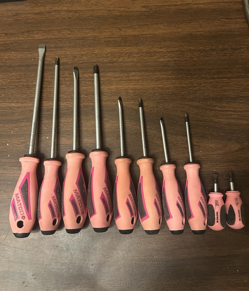 Matco Pink Screwdriver Set 10pc