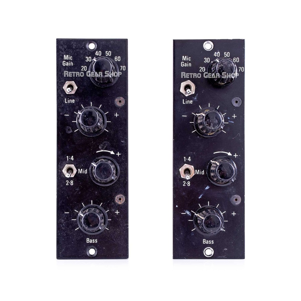 Helios Modules Pair EQ Mic Preamp Vintage Rare Equalier Pre Strawberry Studio