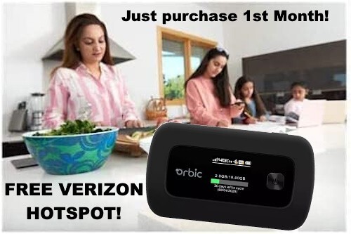 VERIZON  HOTSPOT     INCLUDES  FIRST MONTH ✅  NOW 25GB DATA PER MONTH!!