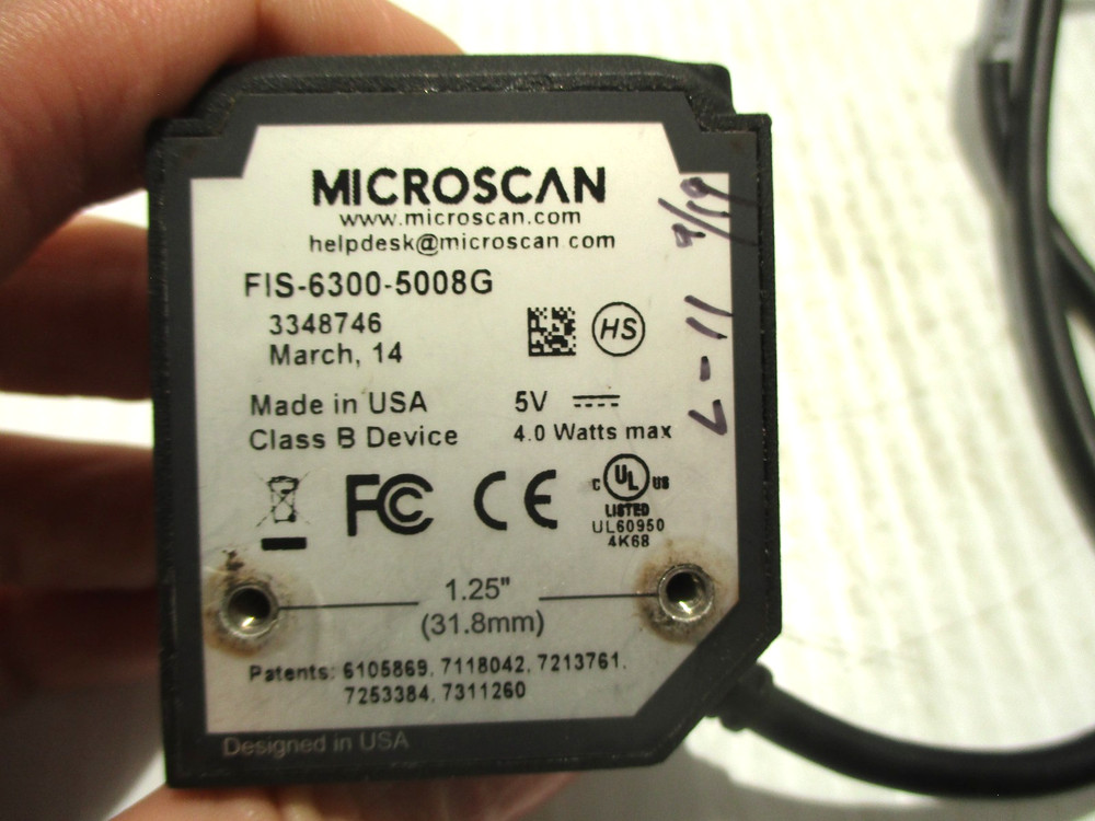 MICROSCAN FIS-6300-5008G MINI HAWK HIGH SPEED BARCODE SCANNER