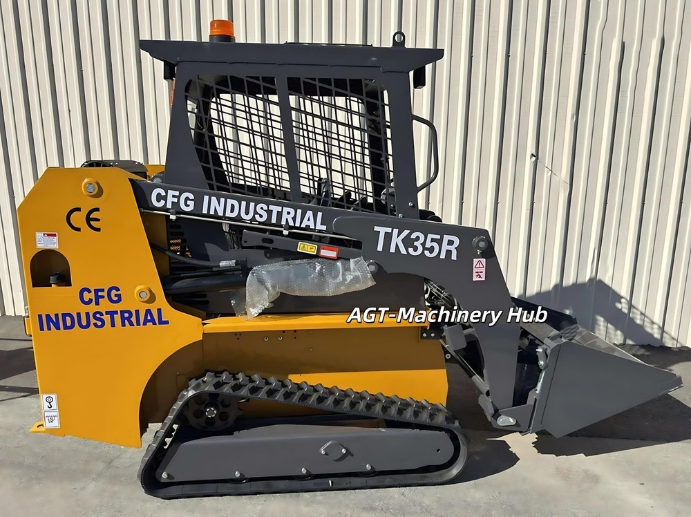 CFG 1.5 Ton Mini Compact Crawler Track Skid Steer Loader EPA Gas Engine Vertical