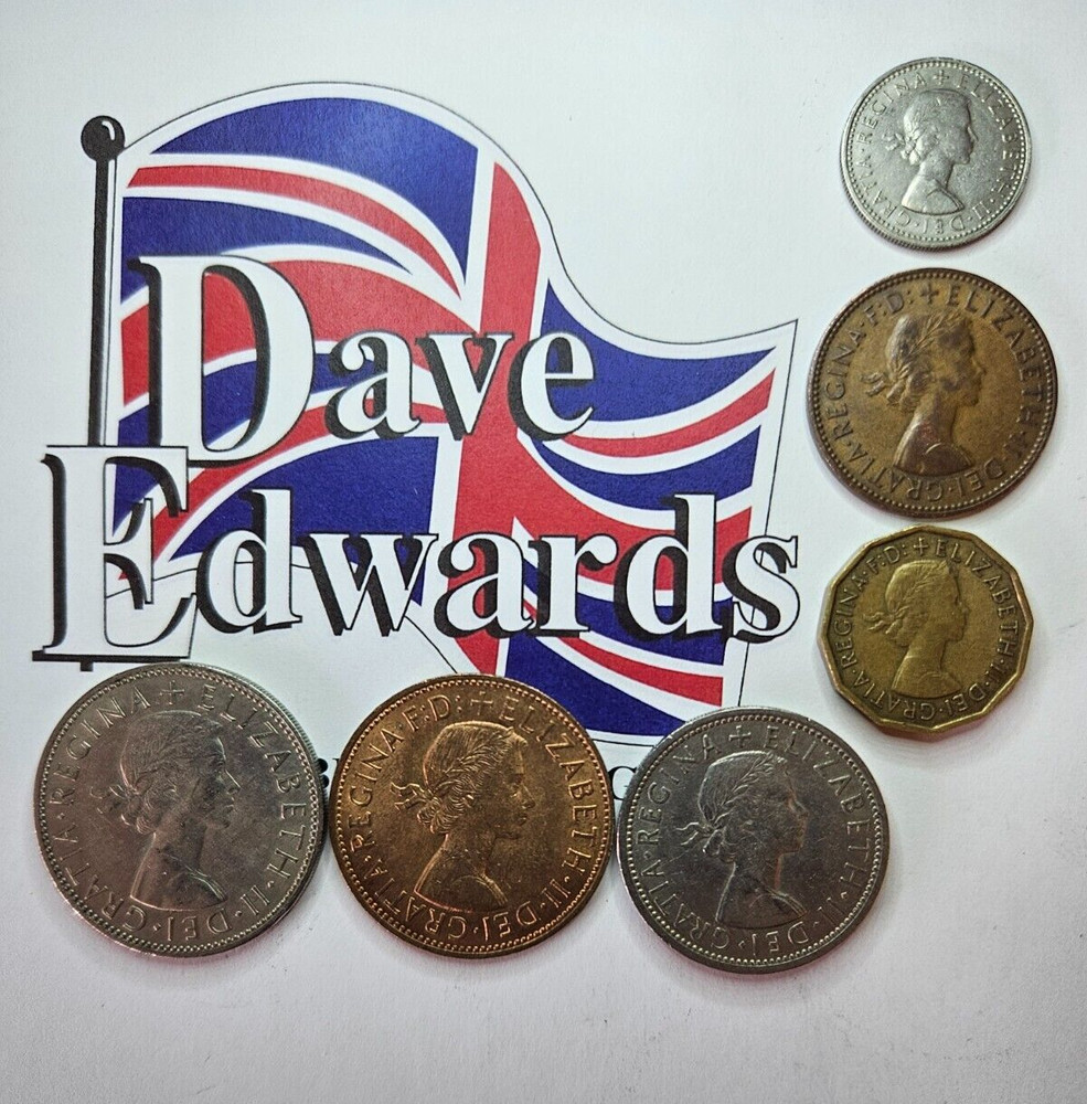BRITISH PRE DECIMAL COIN SET - 1965