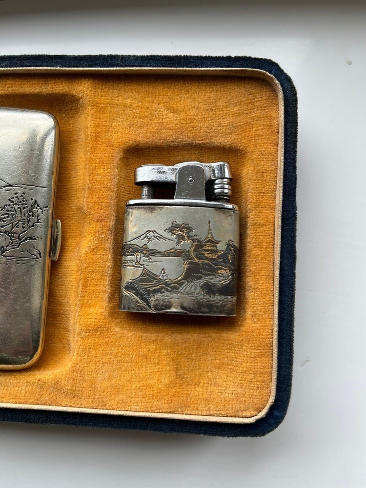 Japanese silver cigarette case