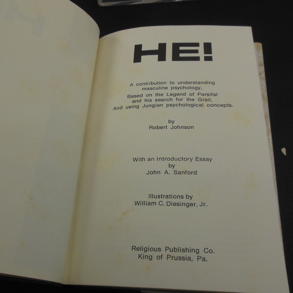 Robert A. Johnson Signed Books He She 1976